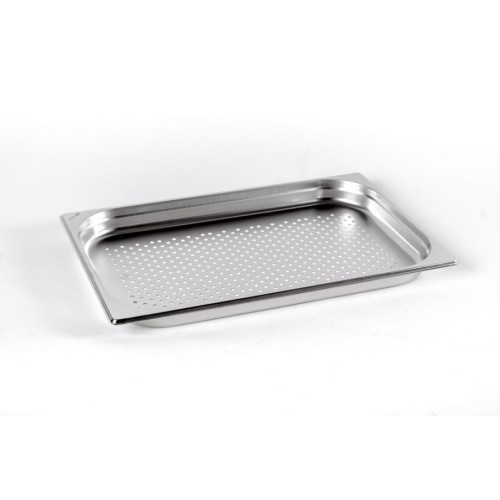 Гастроємність перфорована н/с AISI 304 без ручок 1/1x40mm, Ø 3 mm