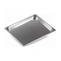 Gastronorm container stainless steel AISI 304 GN 2/1 - 40 mm (650x530x40 mm)