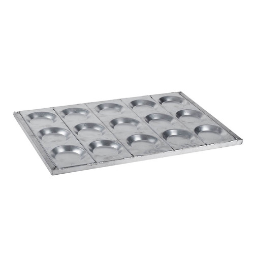 Stamped baking tray 460x330 for hamburger buns, diameter 100mm