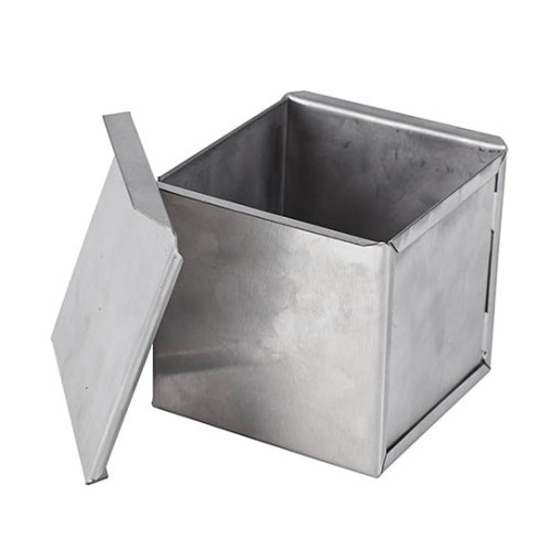 Baking dish for toast bread without lid  90х90х90, spot welding type, aluminum